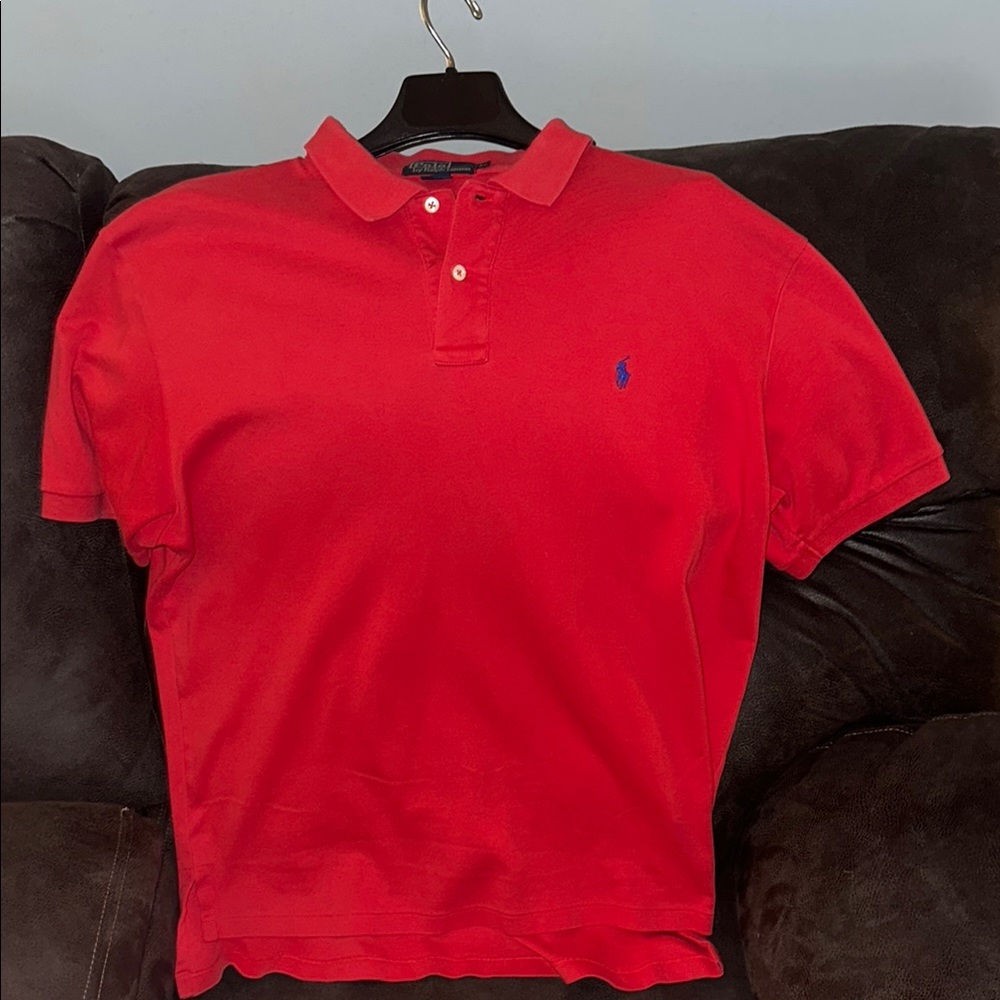 Polo By Ralph Lauren Men's Red Polo Shirt - image 1